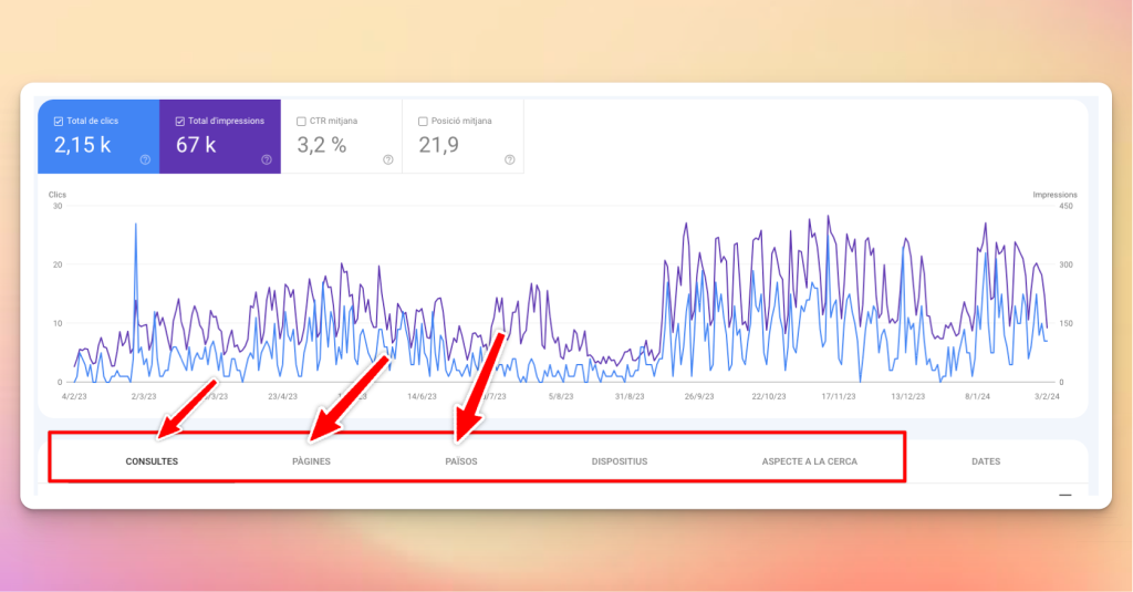 Guia bàsica de Google Search Console 4 Guia bàsica de Google Search Console - Dades - google Search Console