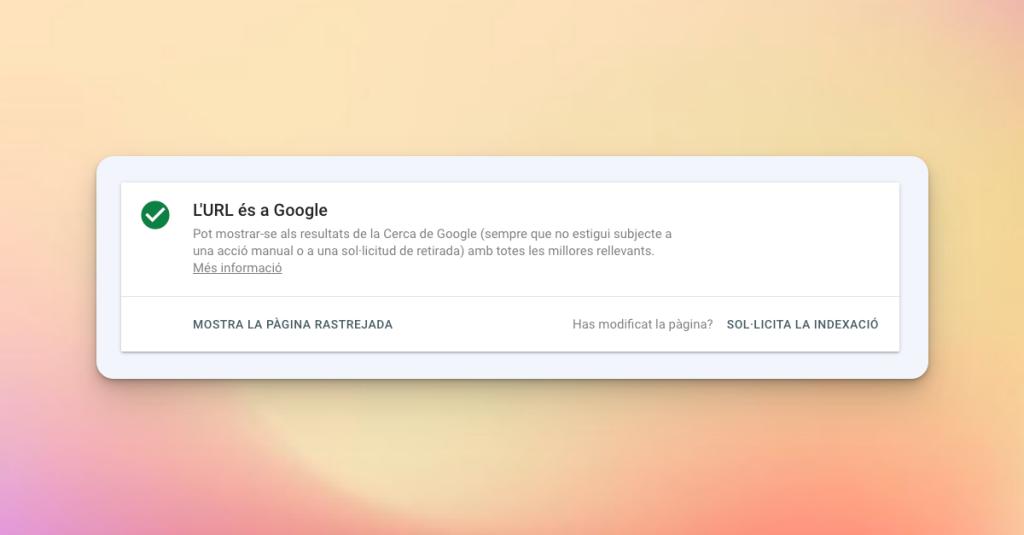 Guia bàsica de Google Search Console 8 Guia bàsica de Google Search Console - Dades - google Search Console
